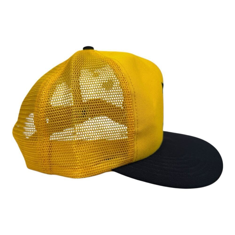 Vintage 80’s 90’s Pittsburgh Pirates Snapback Trucker Hat Cap MLB U.I.I. Yellow - Picture 3 of 11
